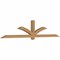 Ekena Millwork Redmond Smooth Timber Gable Bracket, Western Red Cedar, 108"W x 22"H x 3 1/2"D x 3 1/2"F, 5/12 Pitch GBW108X22X0404RED00SWR - alternate 4